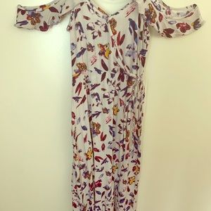 Xhiliration Midi Off Shoulder Dress